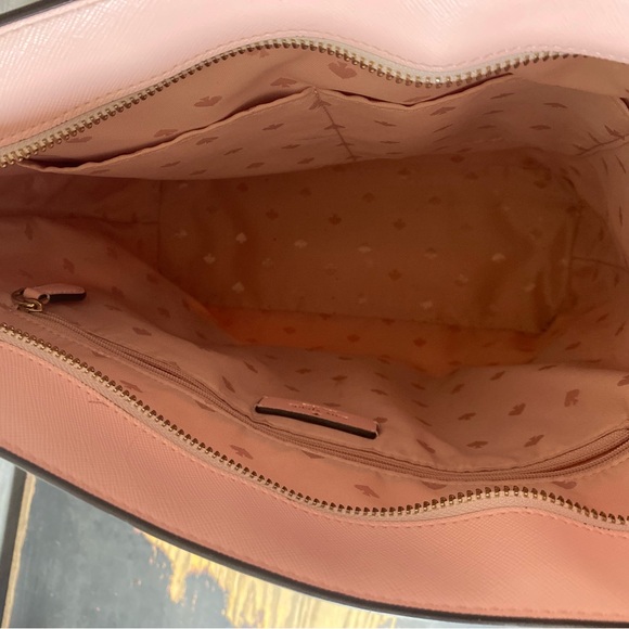 Kate Spade Saffiano PVC Chalk Pink Large Daily Tote Bag K8662 MSRP $359 - Picture 3 of 7